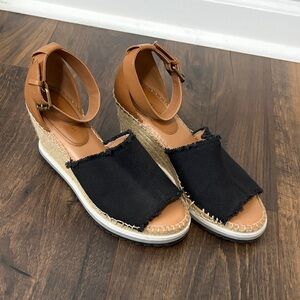 Tommy Hilfiger Brown and Black Wedge